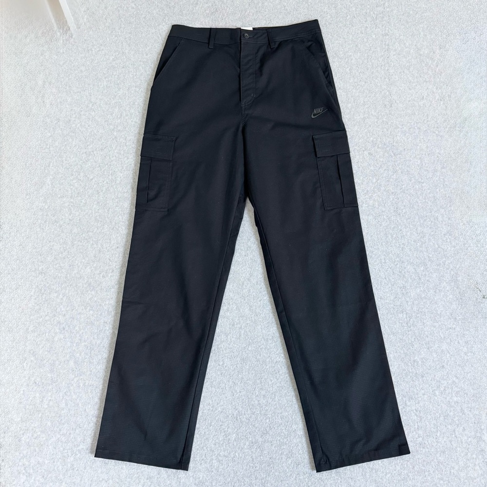 Nike Cargo Pants Mens Size 34x32 Black Ripstop Sportswear Skater Outdoor NWT